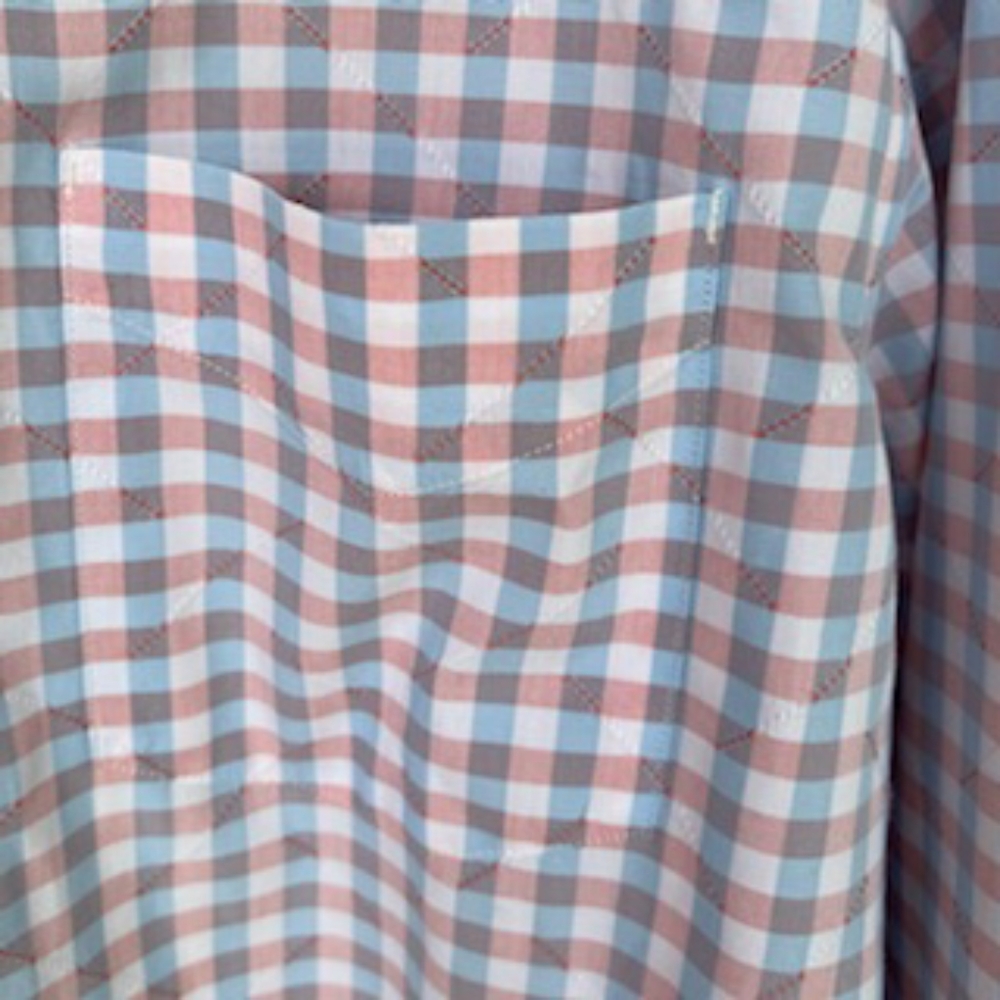 TOMMY BAHAMA BLUE RED PLAID BUTTON DOWN LONG SLEEVE SHIRT SIZE MEDIUM - Picture 7 of 15